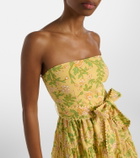 Poupette St Barth Christine cotton bandeau minidress