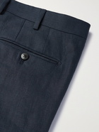 Caruso - Linen Suit Trousers - Blue