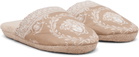 Versace Taupe 'I Heart Baroque' Slippers