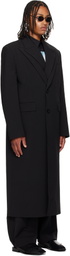 Jean Paul Gaultier Black Double Layer Coat