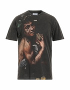 Off-white Mens T-shirt Dark in Brown