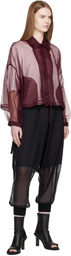 UNDERCOVER Burgundy UC1E8201 Coach Shirt