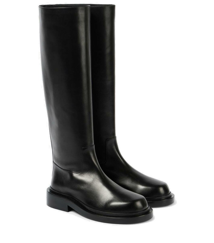 Photo: Jil Sander Leather knee-high boots