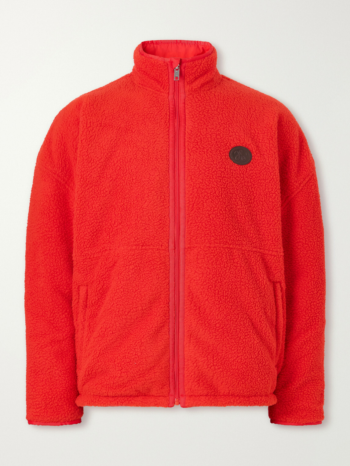 Willy Chavarria - Logo-Appliquéd Fleece Jacket - Red