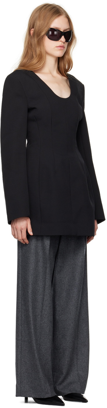 knee length dresses for ladies Carven Smocked Collar Light Poplin Mini Dress Sahara