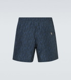 Canali Printed swim trunks
