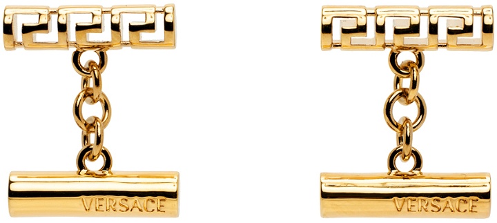 Photo: Versace Gold Greca Cufflinks
