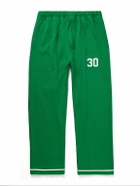 BODE - Sophomore Straight-Leg Appliquéd Cotton and Lyocell-Blend Jersey Sweatpants - Green
