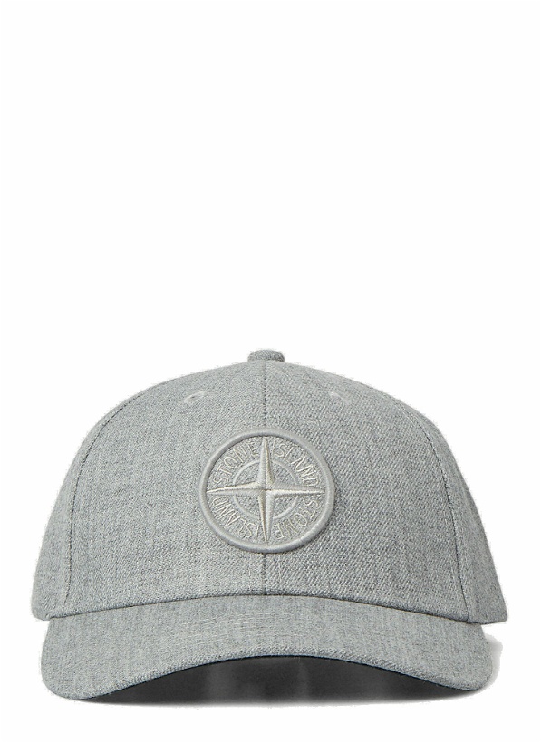 Photo: Embroidered-Logo Cap in Grey