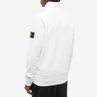 Stone Island Men's Garment Dyed Half Zip Sweat in White