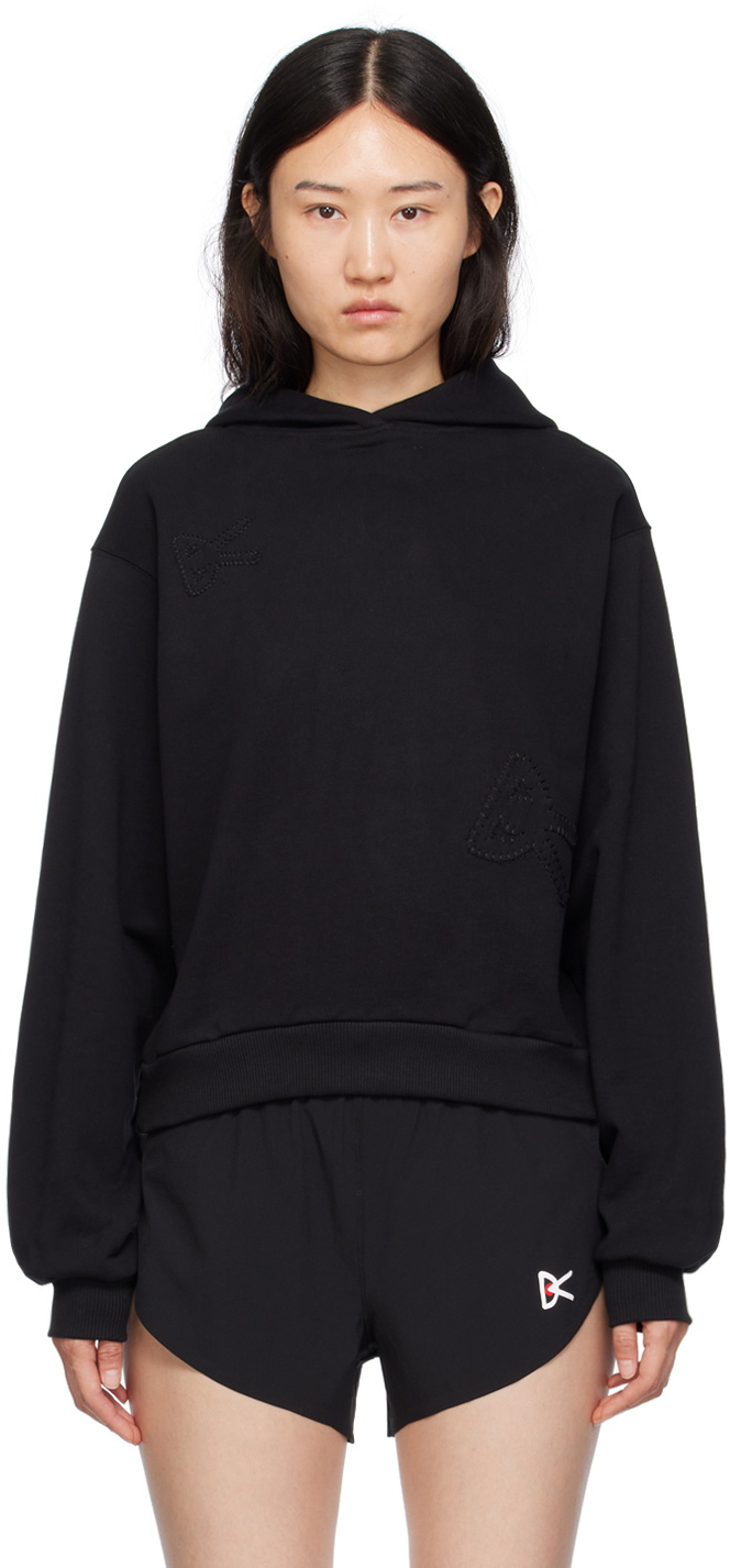 District Vision Black Cropped Hoodie District Vision