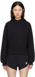District Vision Black Cropped Hoodie