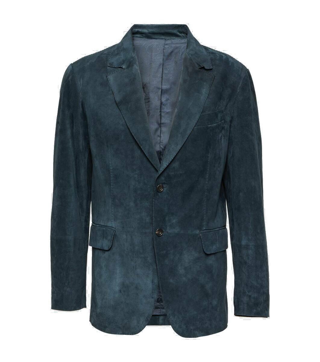 Berluti - Midnight-Blue Slim-Fit Wool-Twill Suit Jacket - Navy Berluti