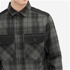 Neil Barrett Men's Check Padded Over Shirt in Black/Graphite