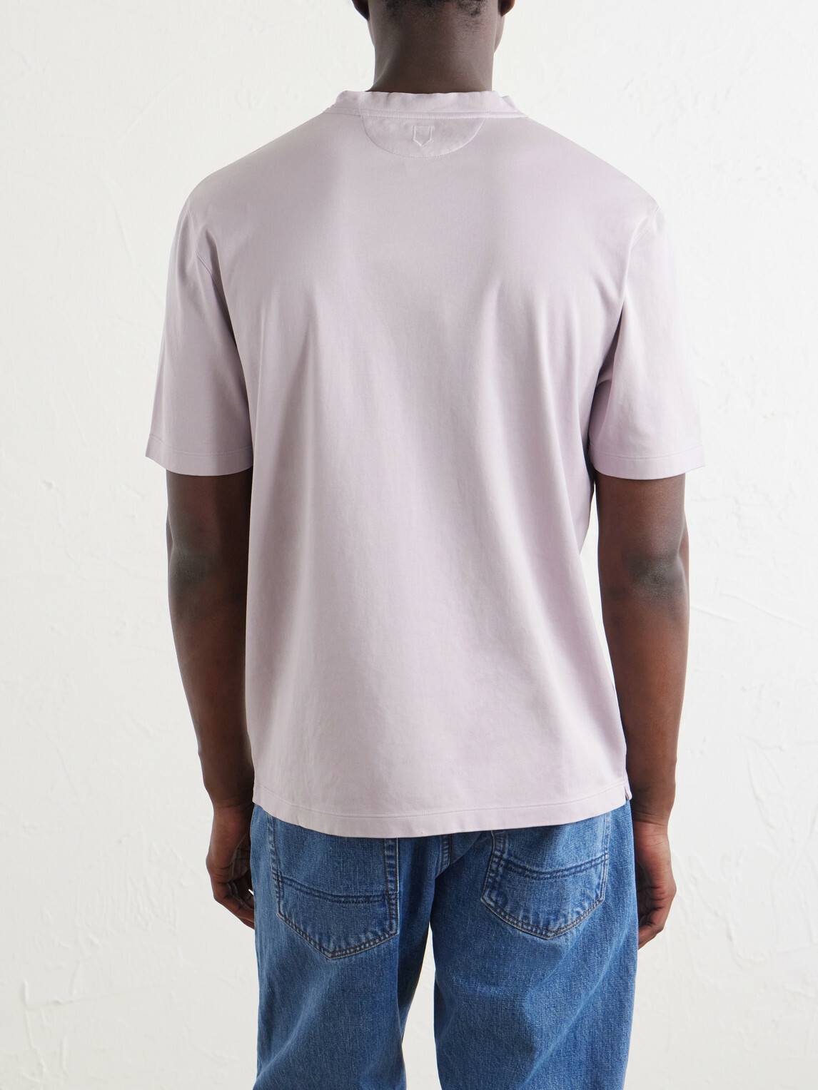 Canali - Cotton T-Shirt - Purple