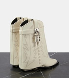 Givenchy Shark Lock Cowboy leather ankle boots