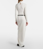 Coperni Belted draped gown