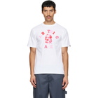 BAPE White ABC Camo College T-shirt