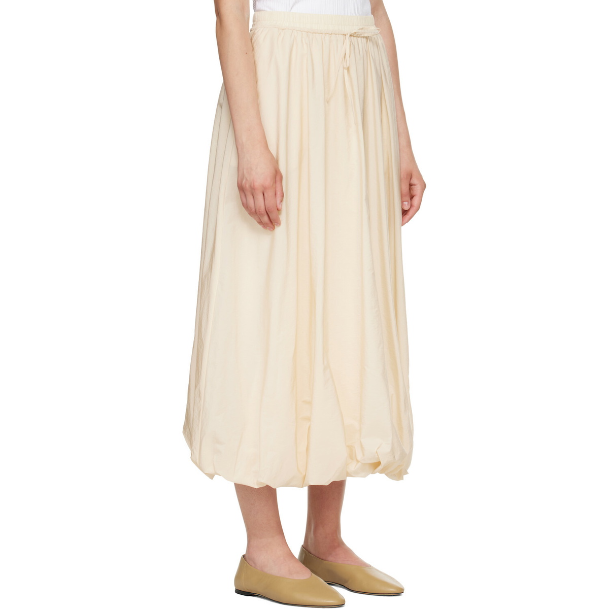 Weekend Max Mara Off-White Ciurma Midi Skirt