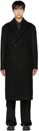 Wooyoungmi Black Single-Breasted Coat