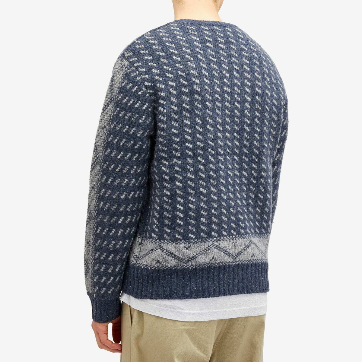 Adsum Men's Logo Knit Crew Jumper in Blue