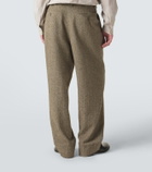 Giorgio Armani Cotton and wool-blend straight pants
