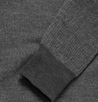 Canali - Mélange Wool Half-Zip Sweater - Men - Gray