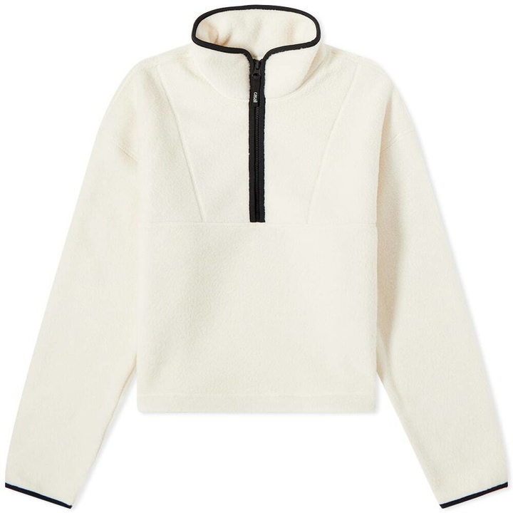 Photo: Casall Women's Pile Half Zip Fleece Top in Off White