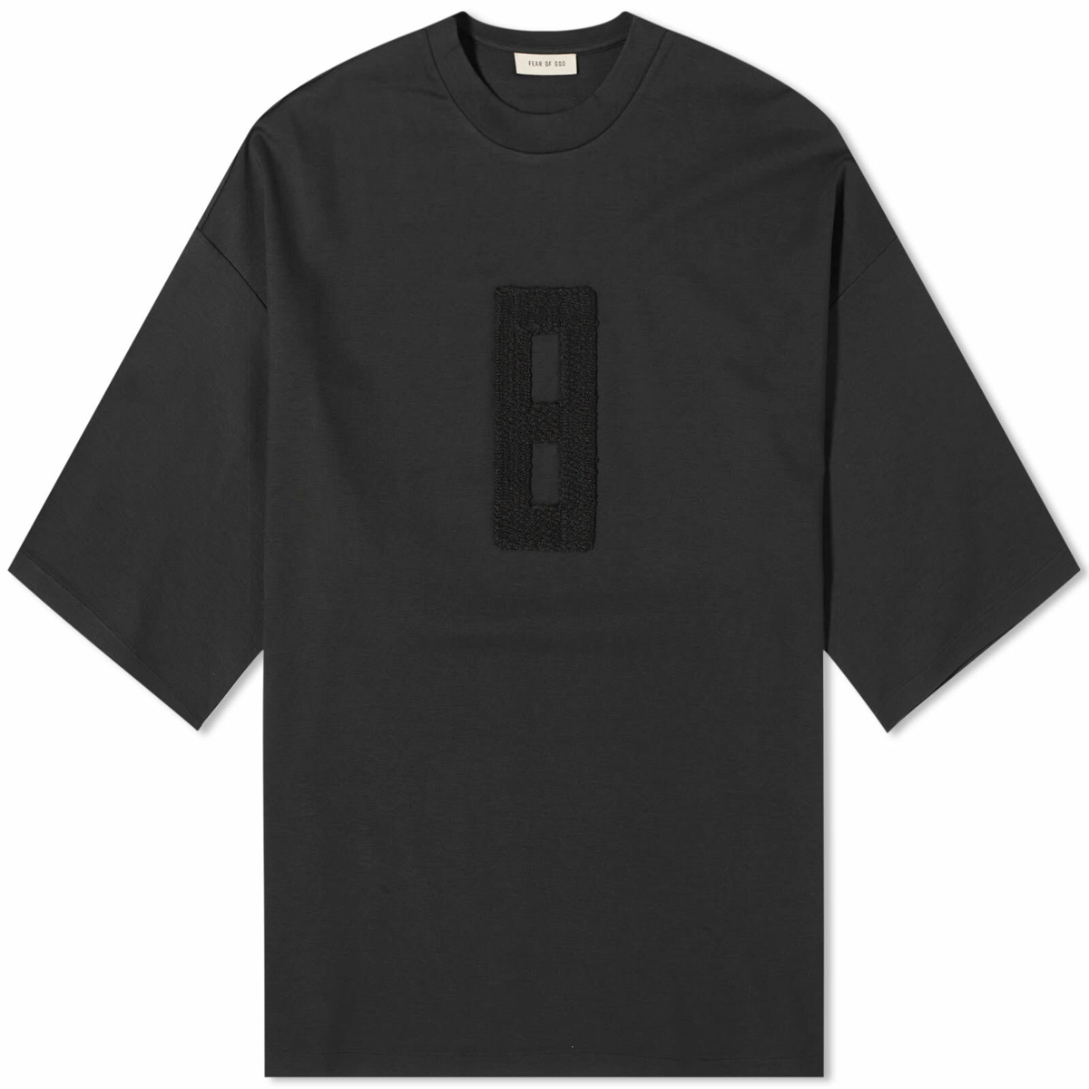 Photo: Fear of God Men's Embroidered 8 Milano T-Shirt in Black