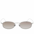AKILA Icon Sunglasses in Silver/Brown Gradient 