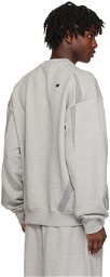 ADER error Gray Paneled Sweatshirt