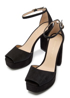 Stuart Weitzman Sabrina 110 Suede Platform Sandals Black