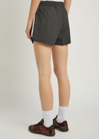 Adidas X Wales Bonner Logo-embroidered Wool-blend Shorts Dark Grey
