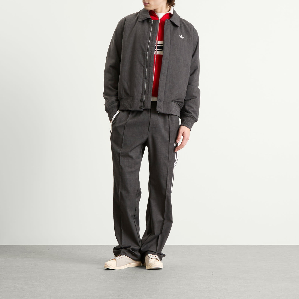 Adidas Men's X Wales Bonner Wool Pant in Dark Grey Heather adidas