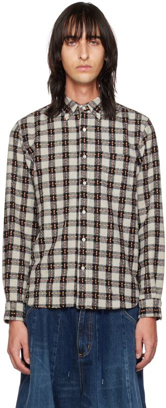 Photo: BEAMS PLUS Gray Sashiko Shirt