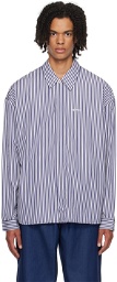 SUNNEI Navy & White Striped Shirt