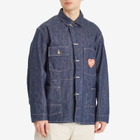 Human Made Men's Denim Past Coverall Jacket in Indigo