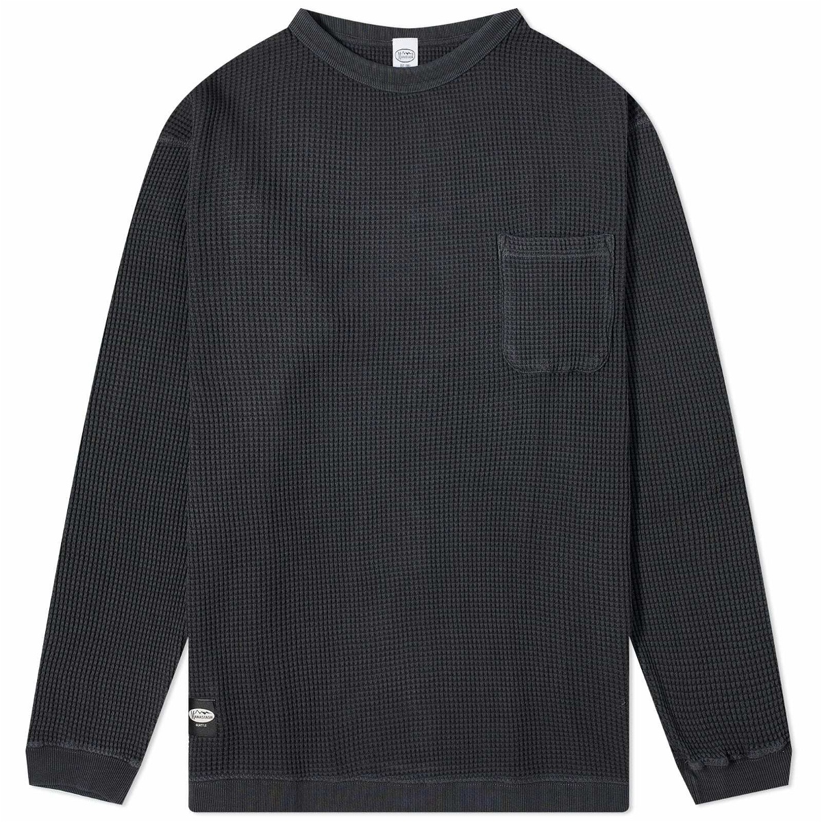Photo: Manastash Men's Long Sleeve Heavy Snug Thermal T-Shirt in Black