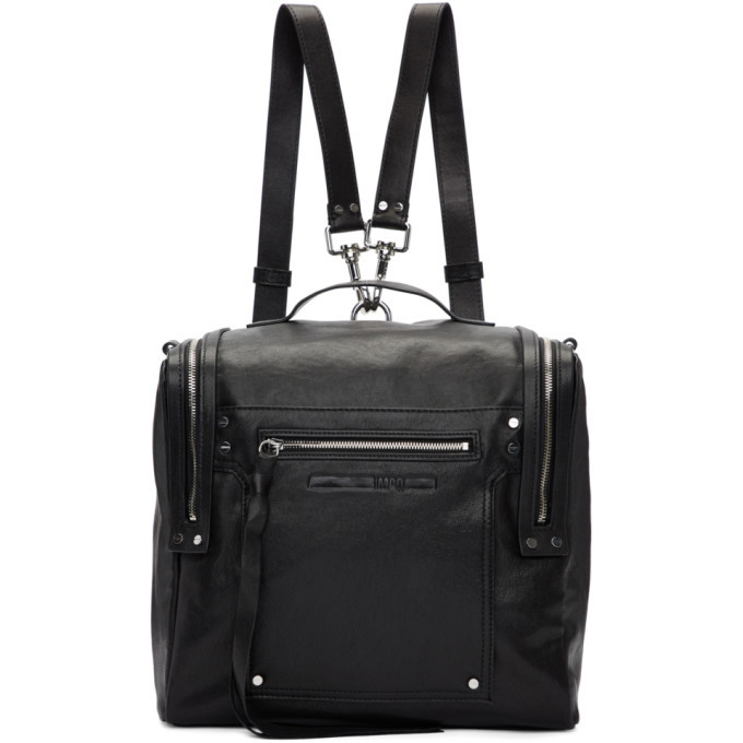 McQ Alexander McQueen Black Convertible Box Backpack McQ Alexander