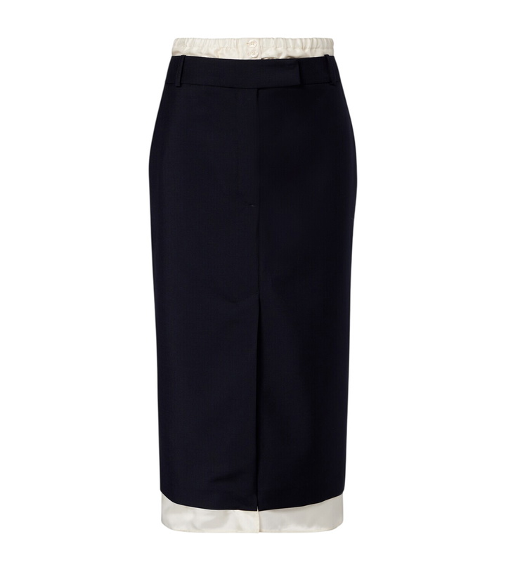 Photo: Róhe Wool and mohair midi skirt