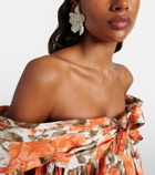 Chloé Floral clip-on earrings