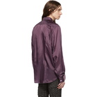 Comme des Garcons Homme Plus Purple and Red Taffeta Colorblock Shirt