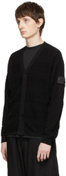 Stone Island Shadow Project Black Aran Cardigan