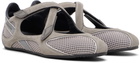 The Attico Taupe & Gray Floor 01 Ballerina Flats
