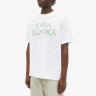 Casablanca Men's L'Arche Fleurie T-Shirt in White
