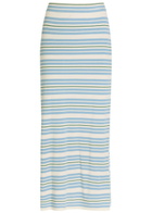 Zimmermann Rebellion Striped Knit Midi Skirt Multicoloured 1
