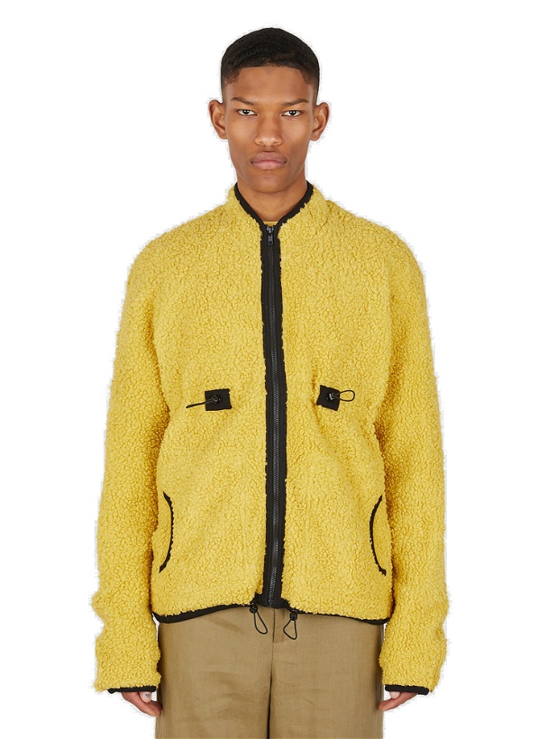 Photo: Zipper Fleece Sweatshirt in Yellow