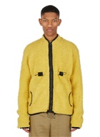 Zipper Fleece Sweatshirt in Yellow