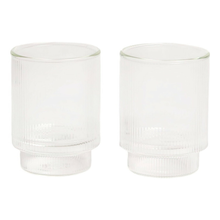 Photo: ferm LIVING Ripple Thermal Glasses - Set of 2 in Clear
