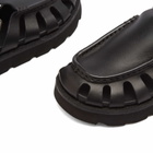 Clarks Originals Women's Meadow Buckle Sandal in Black Leather